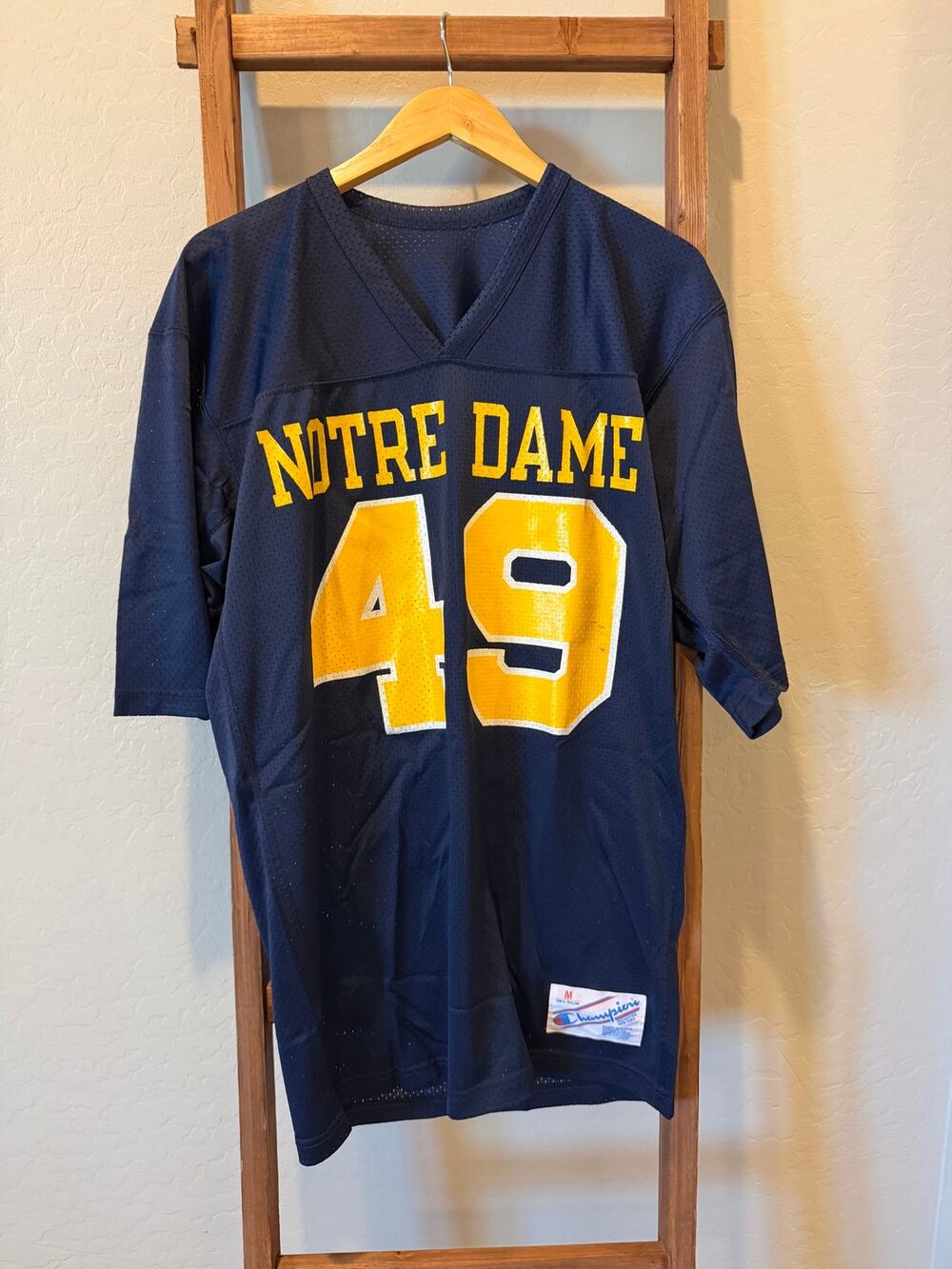 Vintage Notre Dame Fighting Irish Champion #49 Football Jersey M